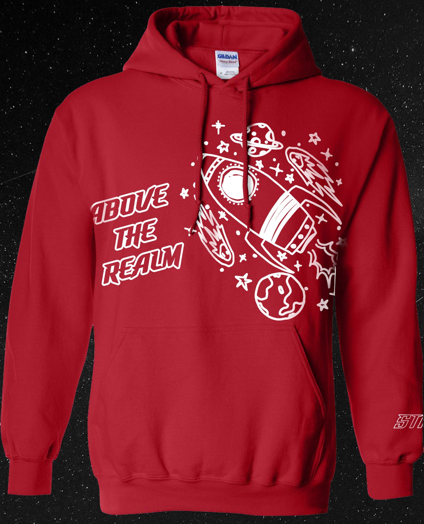 ATR | ABOVE THE REALM Red Pullover Hoodie
