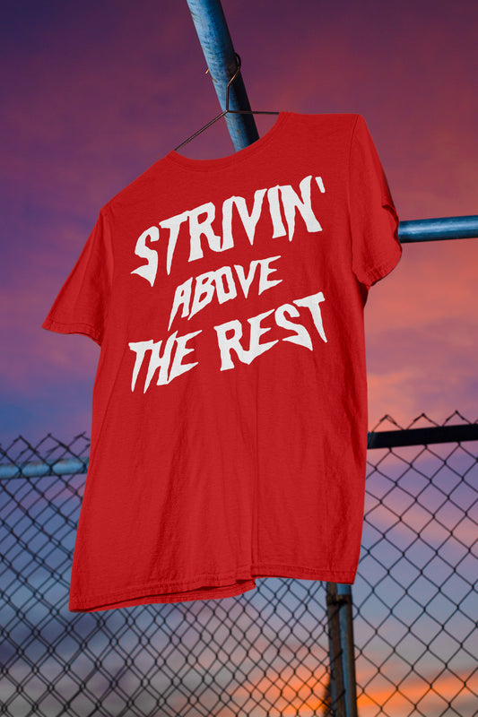 ATR | STRIVIN' ABOVE THE REST Red Short Sleeve Tee