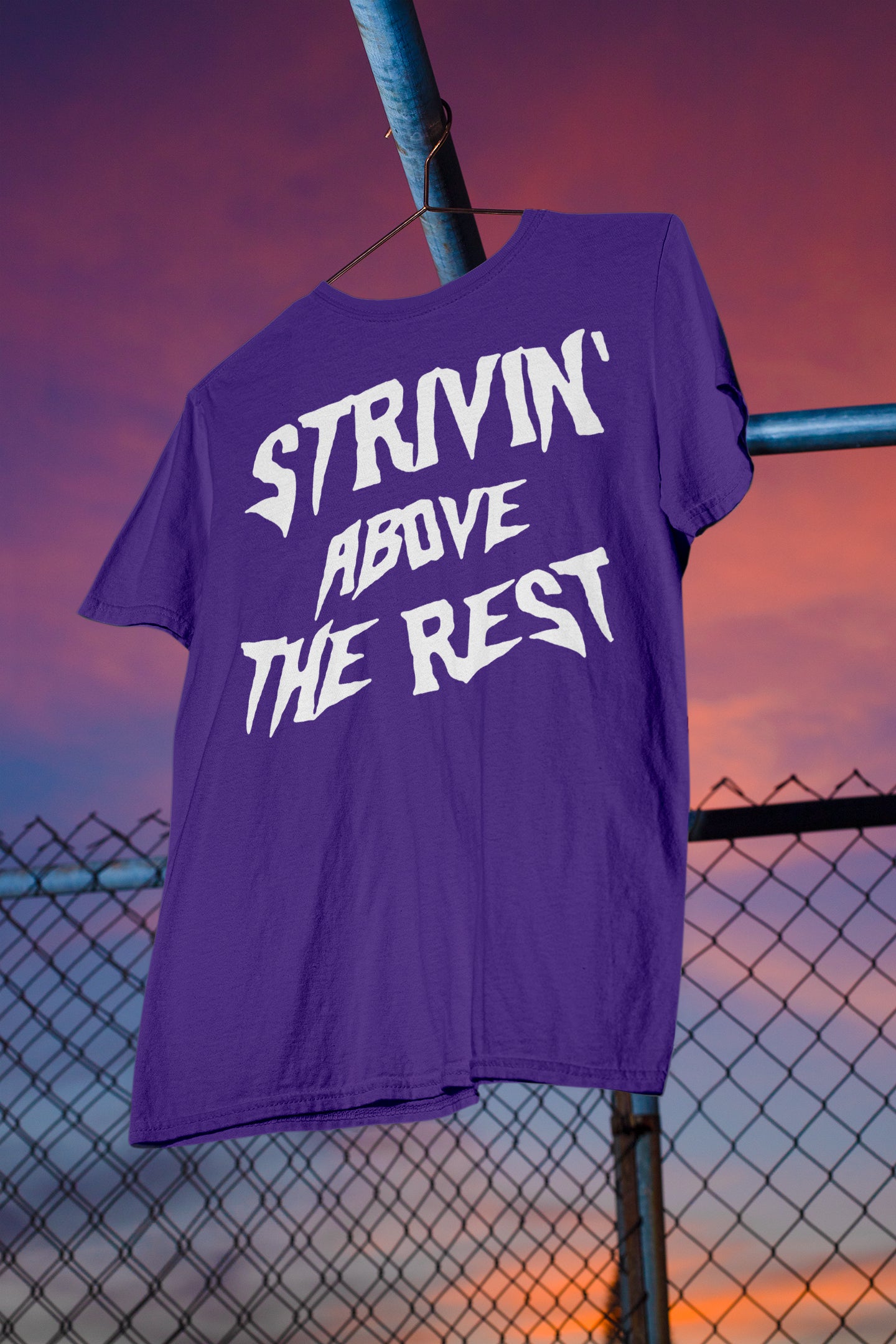 ATR | STRIVIN' ABOVE THE REST Purple Short Sleeve Tee
