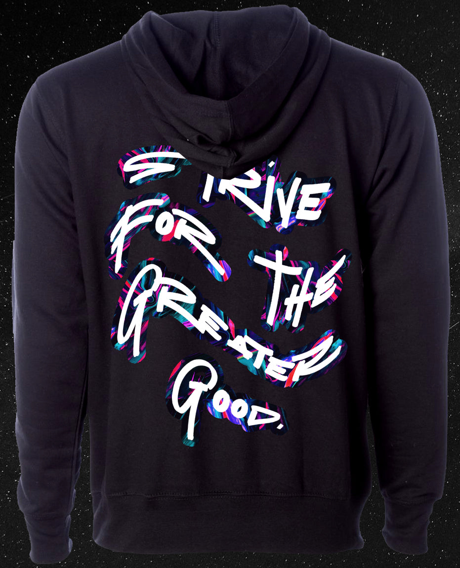 ATR | THE GREATER GOOD Black Pullover Hoodie