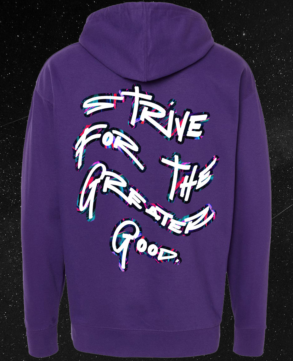 ATR | THE GREATER GOOD Purple Pullover Hoodie