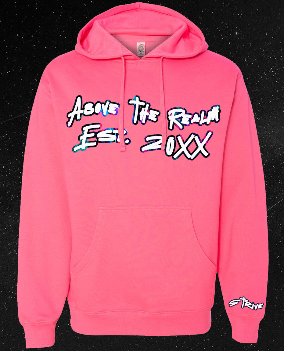 ATR | THE GREATER GOOD Neon Pink Pullover Hoodie