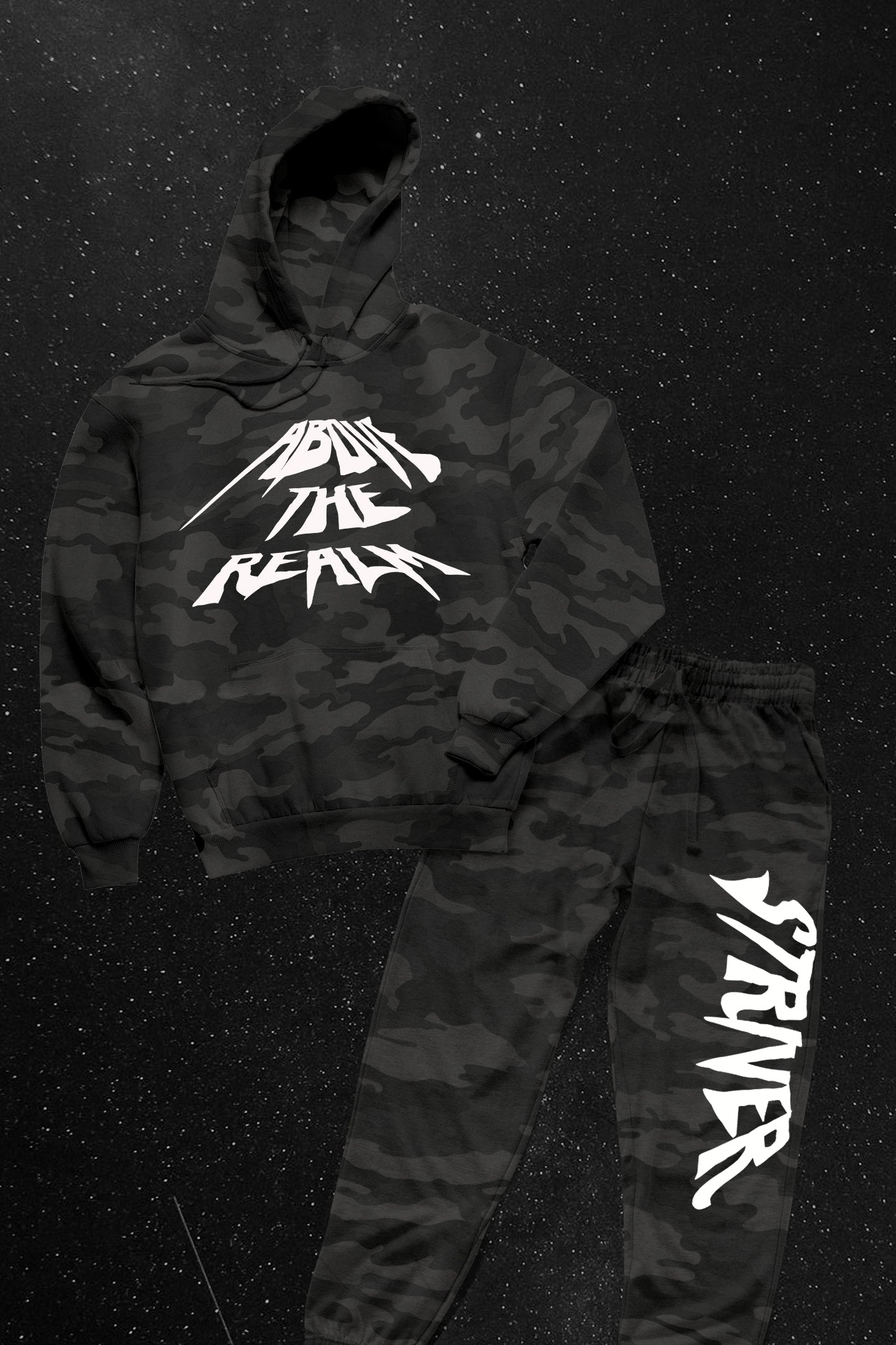 ATR | STRIVER Black Camo Pullover Sweatsuit